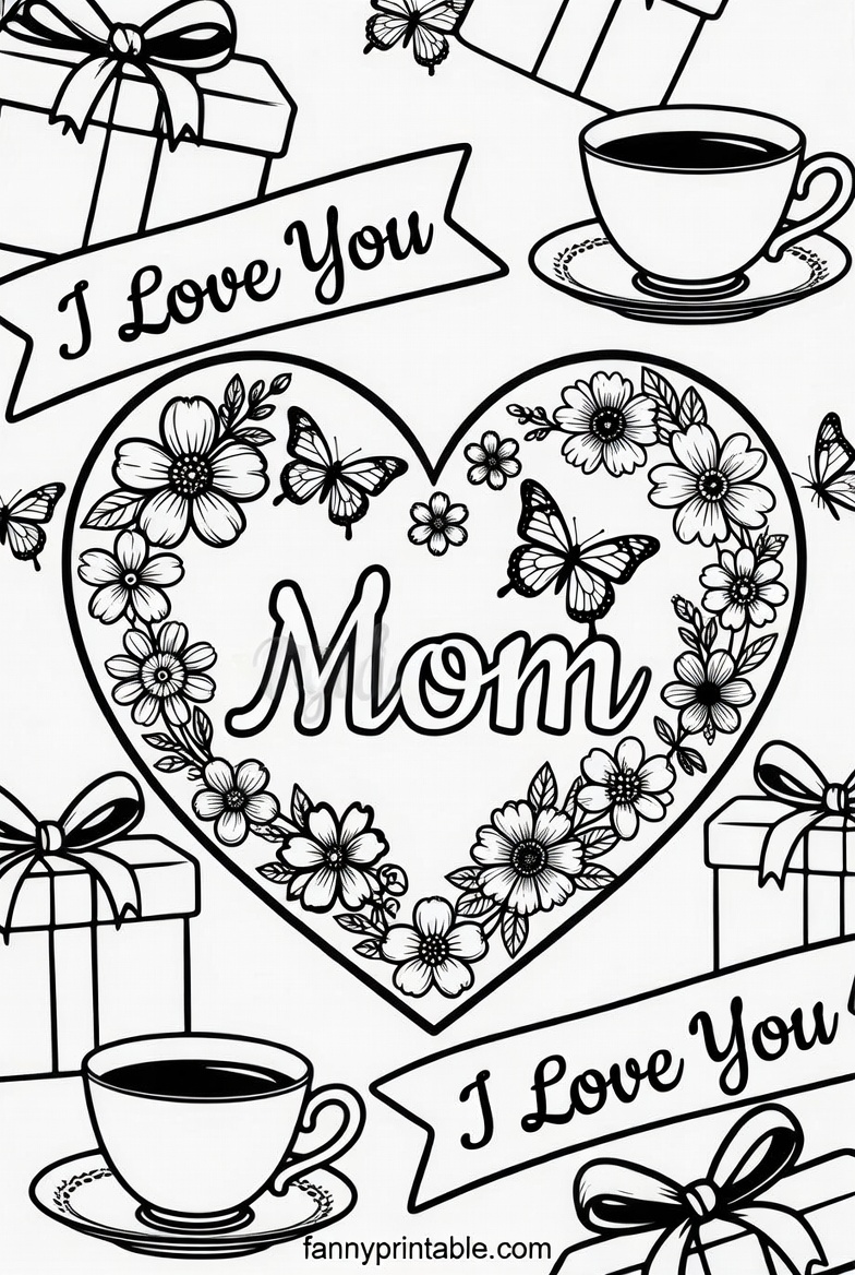 Free Printable Mother's Day Coloring Pages - Fanny Printable (3)