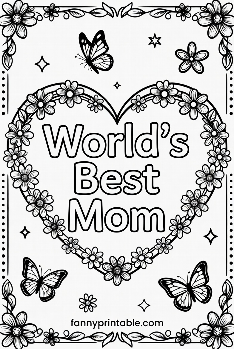 Free Printable Mother's Day Coloring Sheets (1)