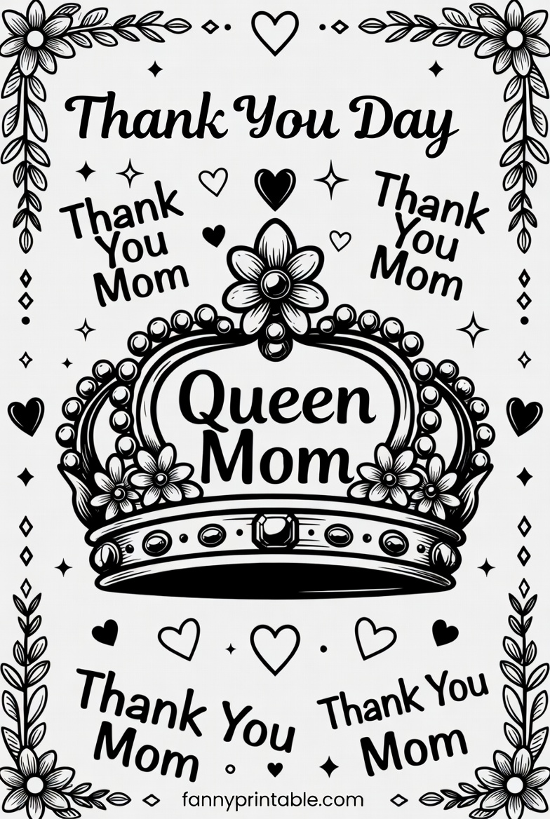 Free Printable Mother's Day Colouring Sheets (1)