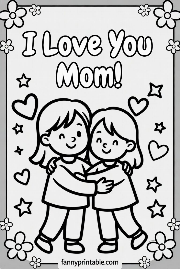 Free Printable Mother's Day Colouring Sheets 2026