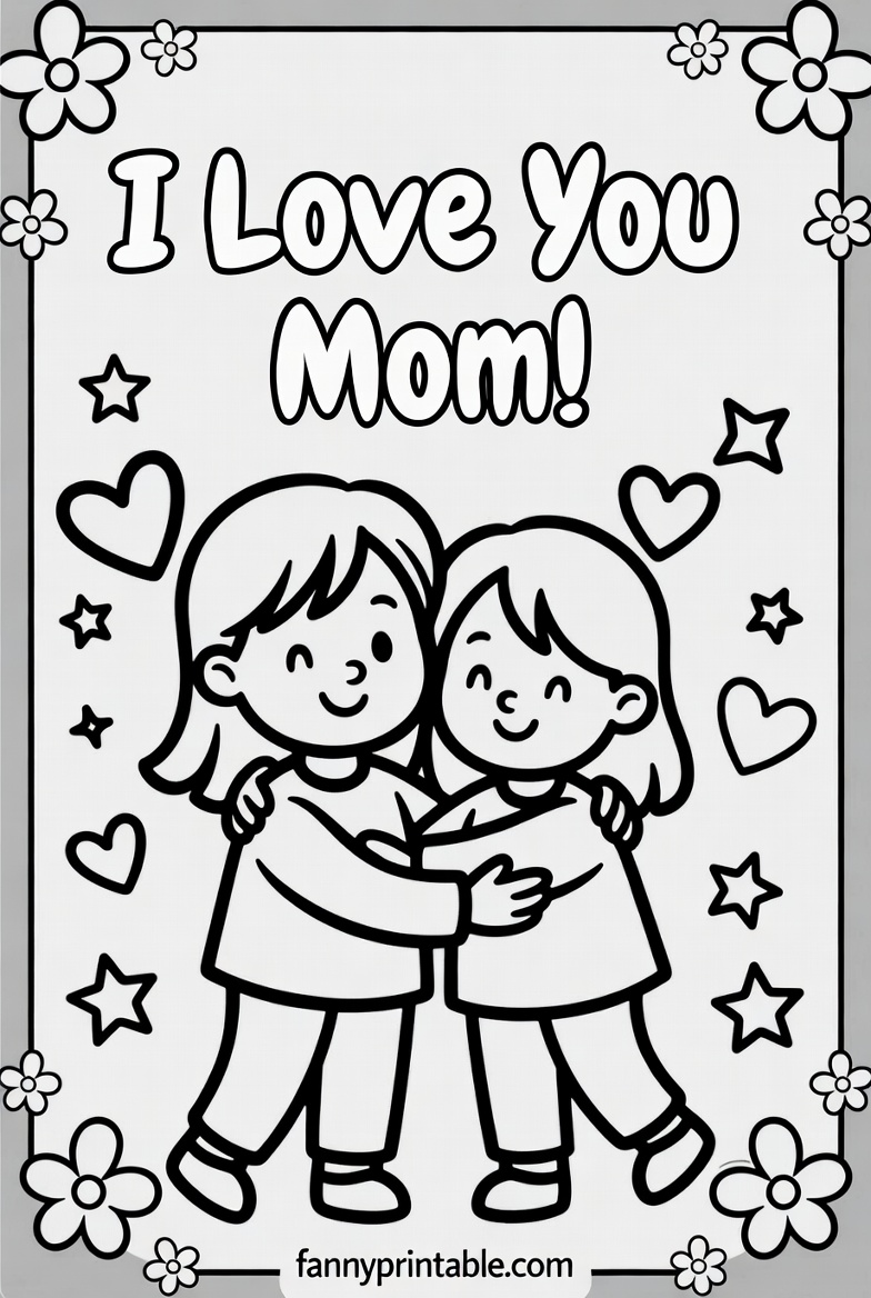 Free Printable Mother's Day Colouring Sheets (4)