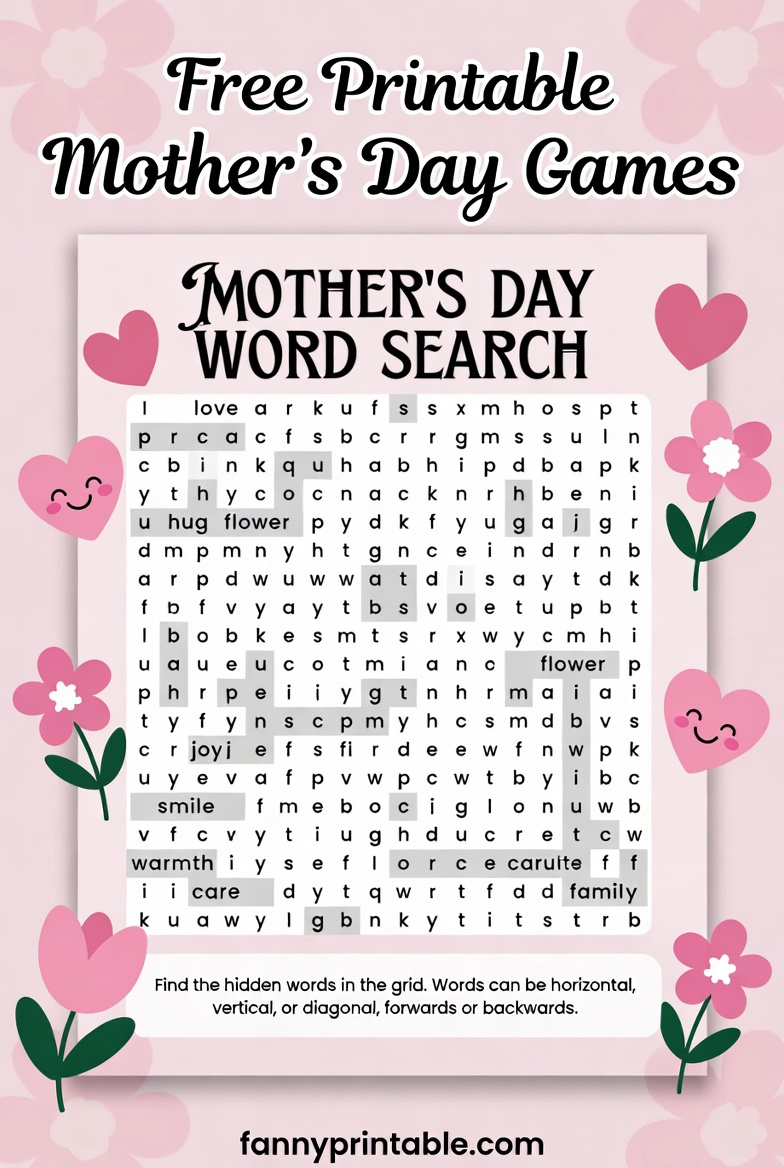 Free Printable Mother's Day Games (3)