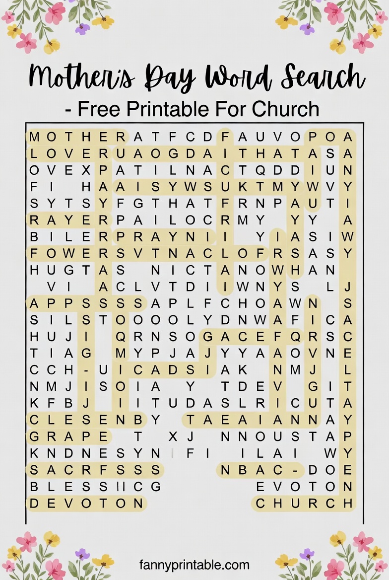 Free Printable Mother's Day Games For Church (4)