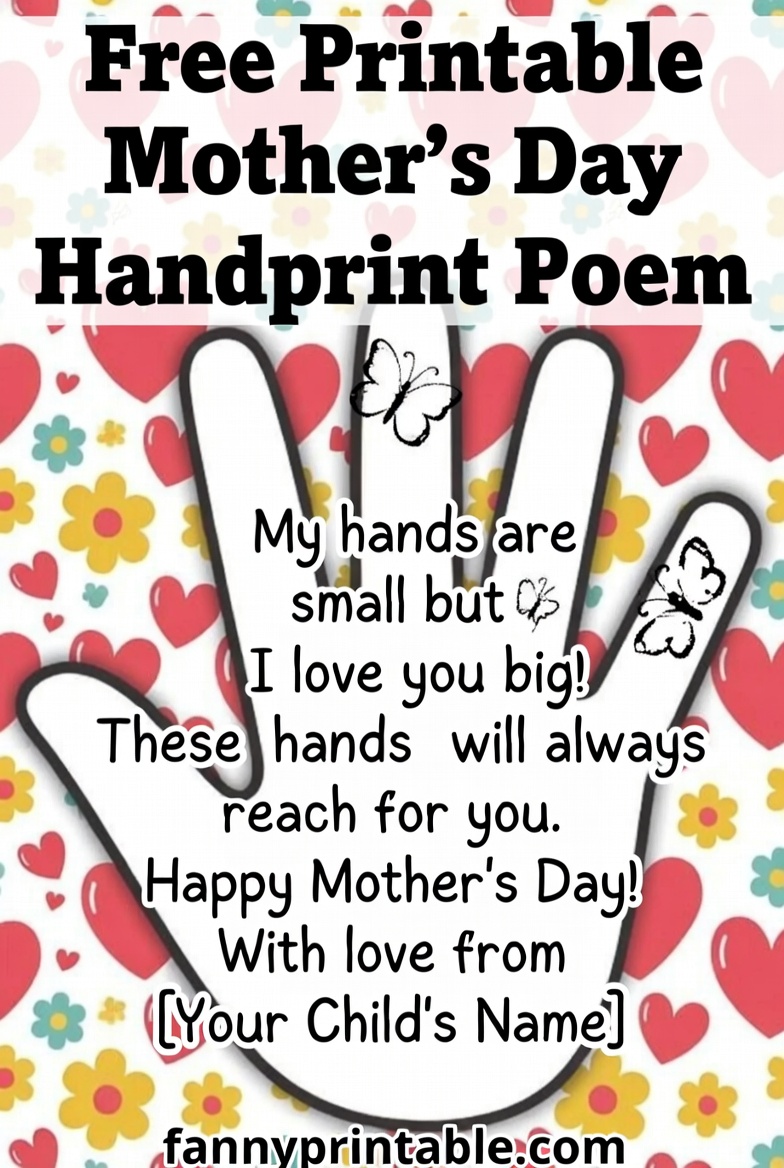 Free Printable Mother's Day Handprint Poem (2)