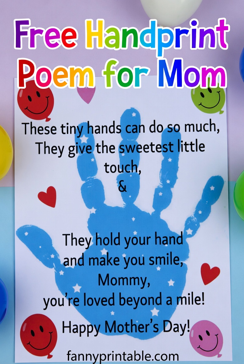 Free Printable Mother's Day Handprint Poem (4)
