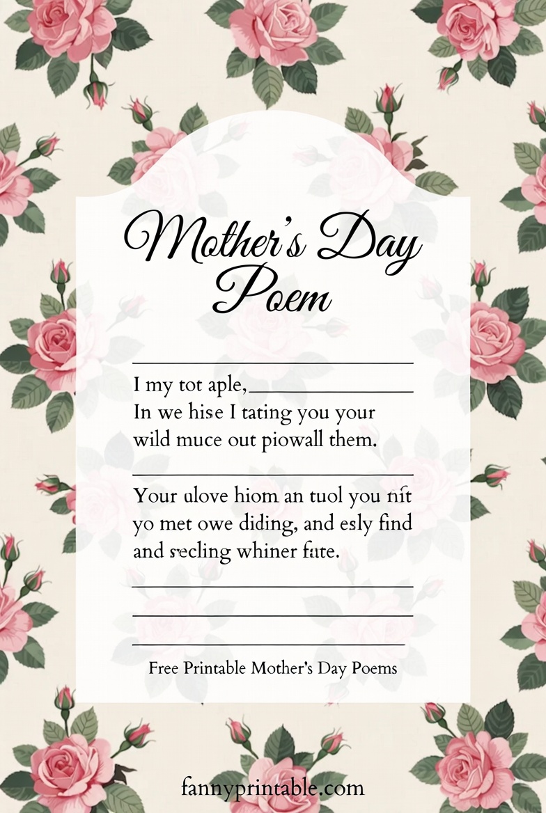 Free Printable Mother's Day Poems - Fanny Printable (1)