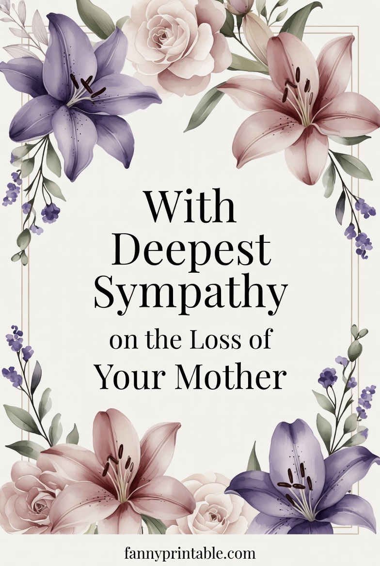 Free Printable Sympathy Card For Loss Of Mother (2)
