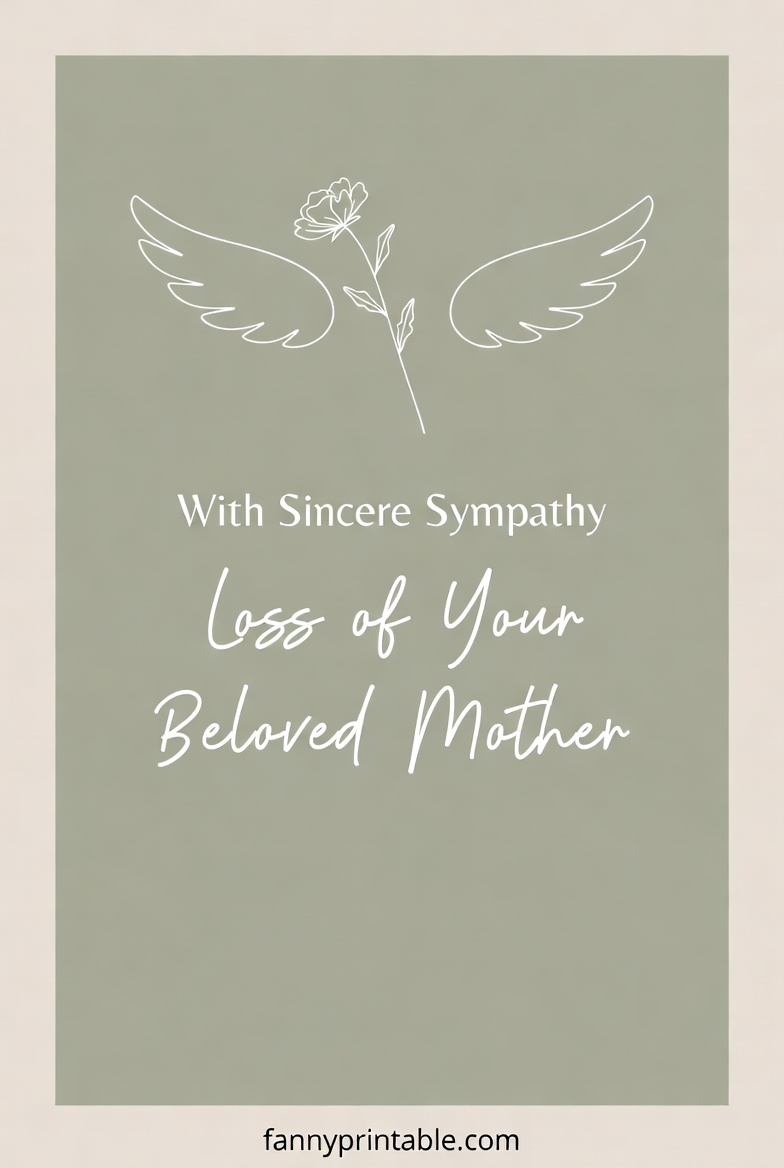 Free Printable Sympathy Card For Loss Of Mother (4)