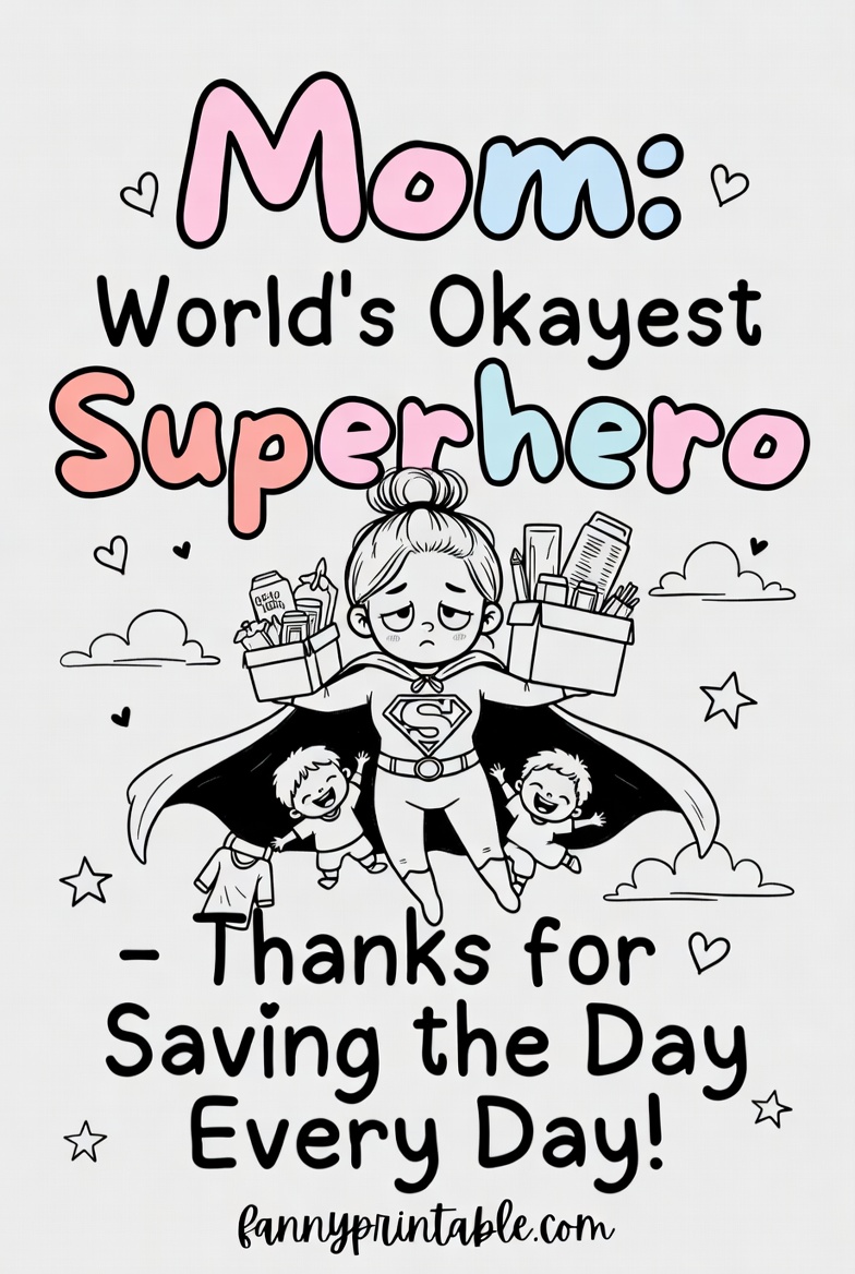 Funny Mother's Day Card - Fanny Printable (4)