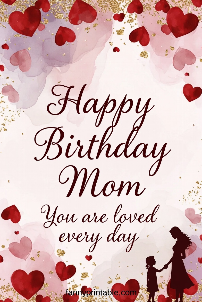 Happy Birthday Mother Card Printable - Fanny Printable (3)