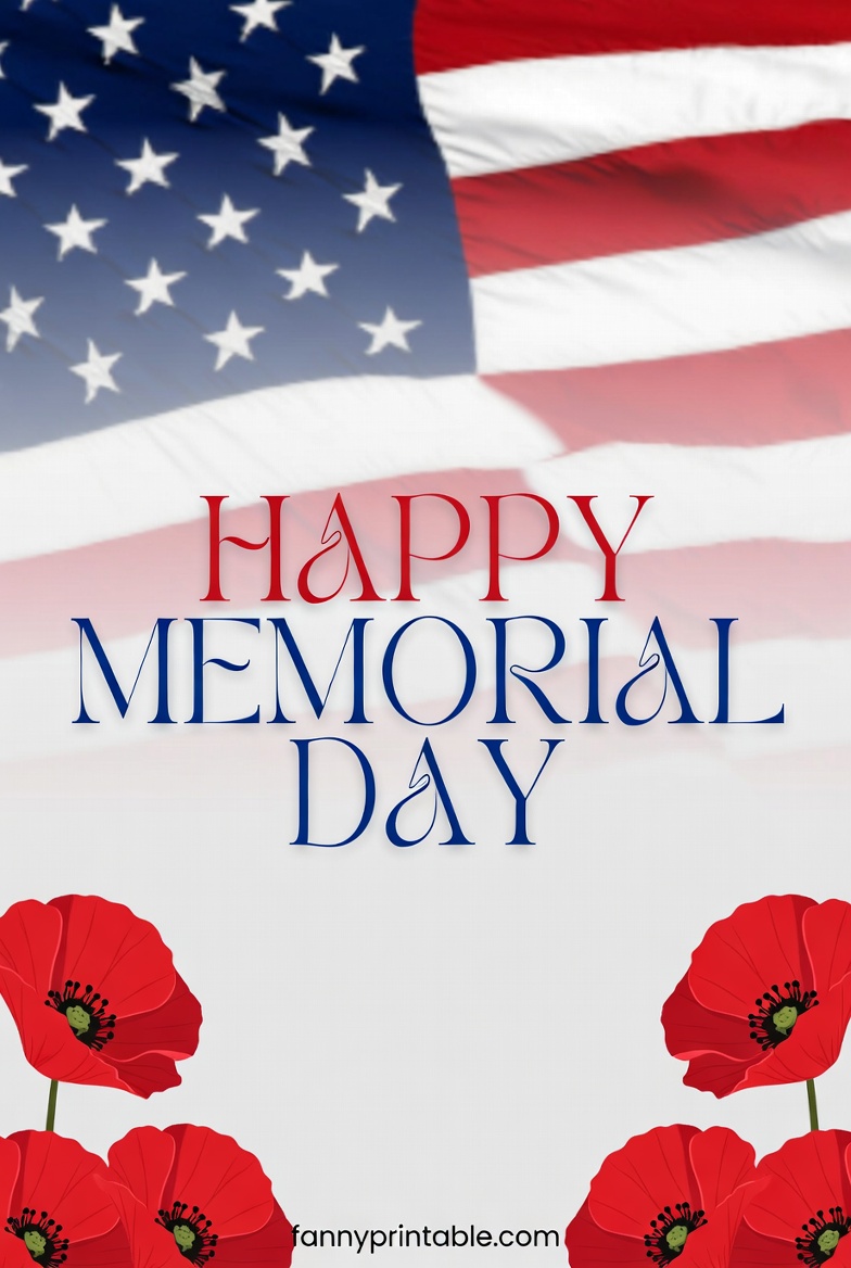 Happy Memorial Day Printable - FannyPrintable.Com (1)