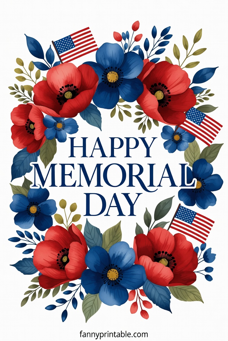 Happy Memorial Day Printable - FannyPrintable.Com (2)