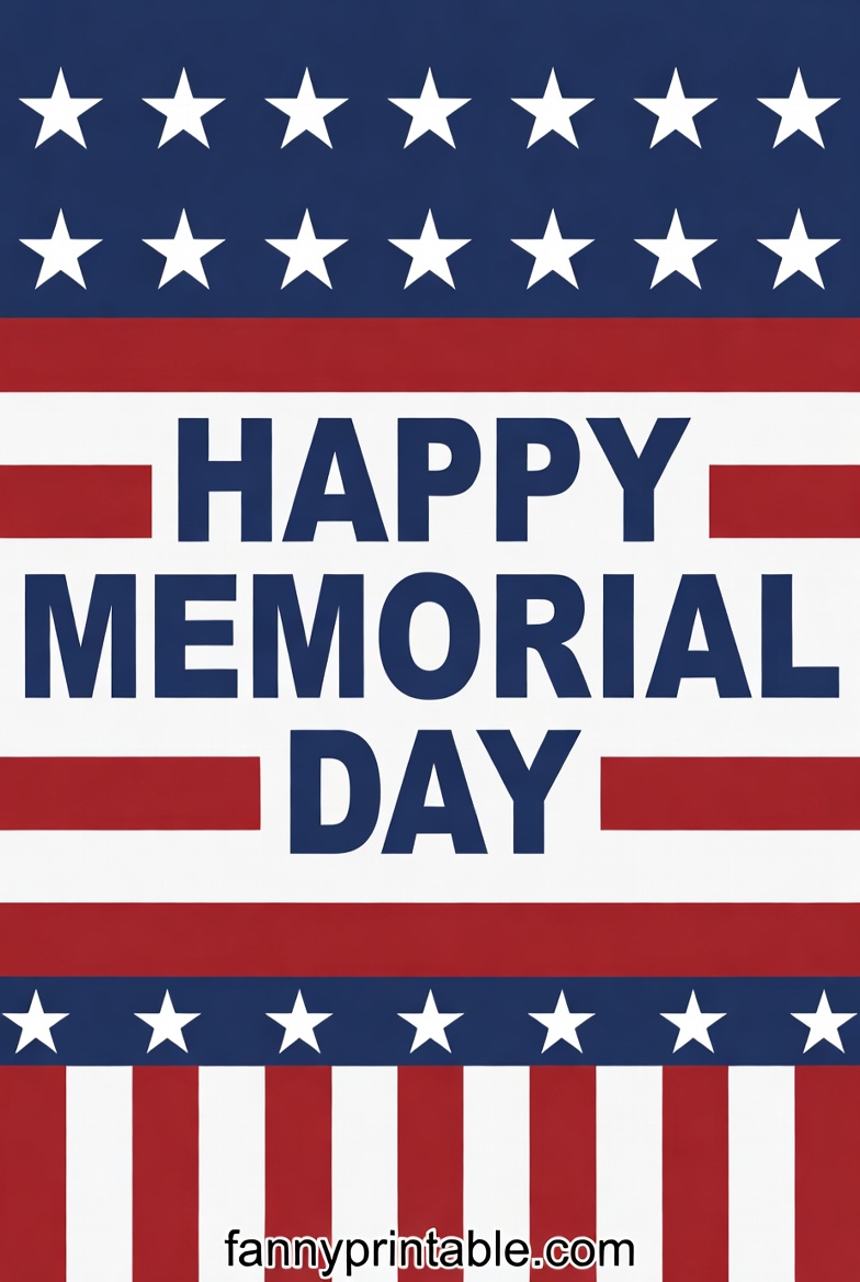 Happy Memorial Day Printable - FannyPrintable.Com (3)