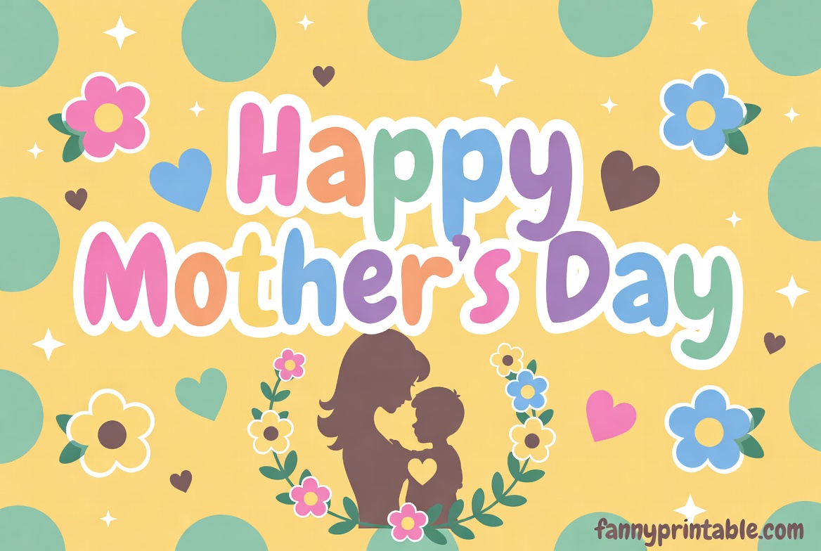 Happy Mother's Day Banner - Fanny Printable (1)
