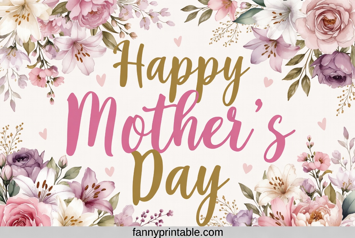 Happy Mother's Day Banner - Fanny Printable (3)