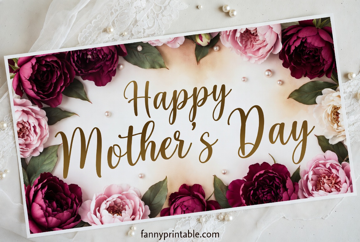 Happy Mother's Day Banner - Fanny Printable (4)