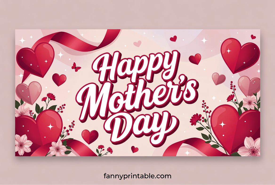 Happy Mother's Day Banner Printable (1)