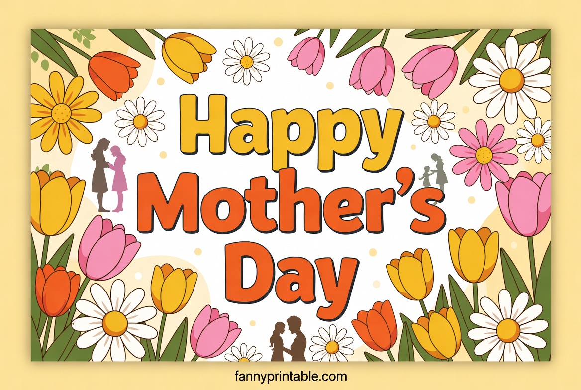Happy Mother's Day Banner Printable (2)