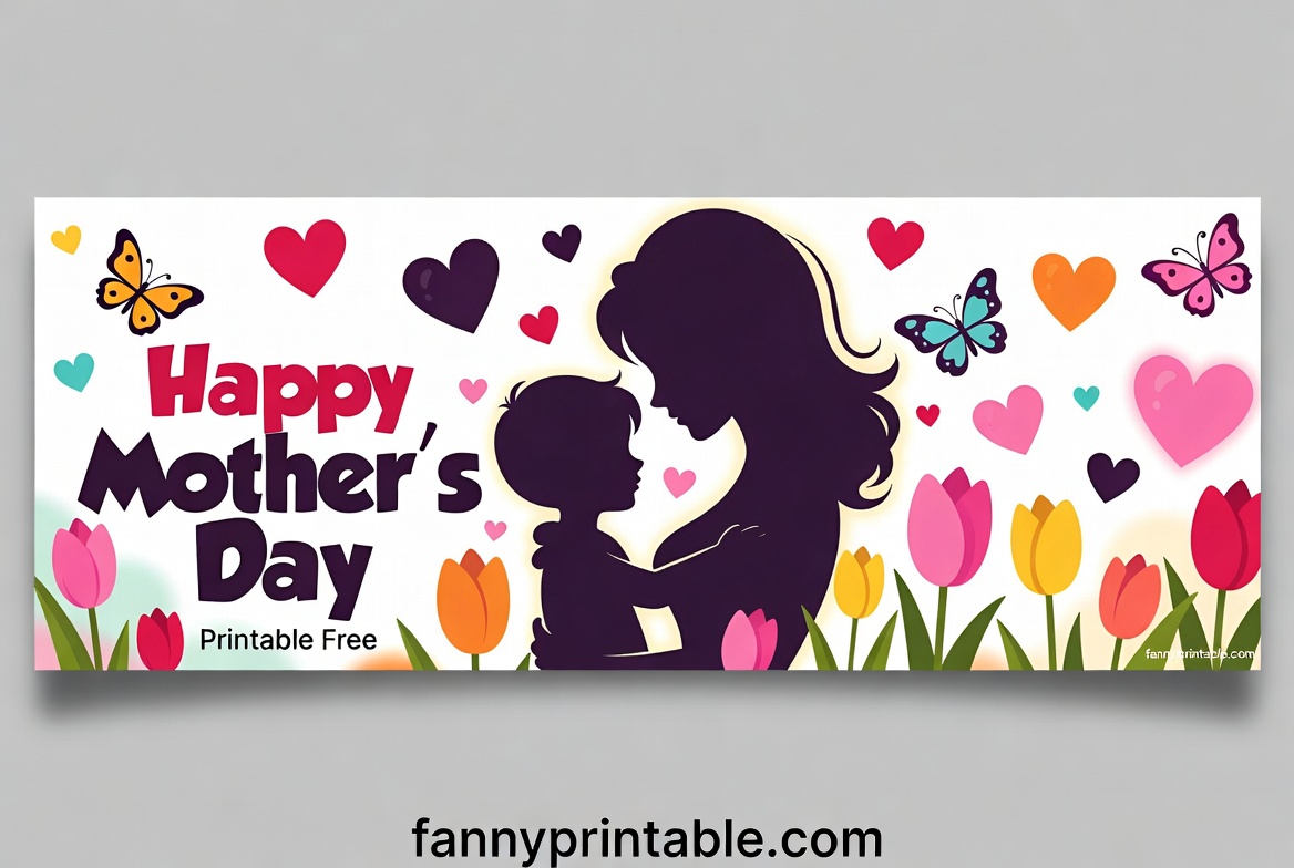 Happy Mother's Day Banner Printable Free (1)