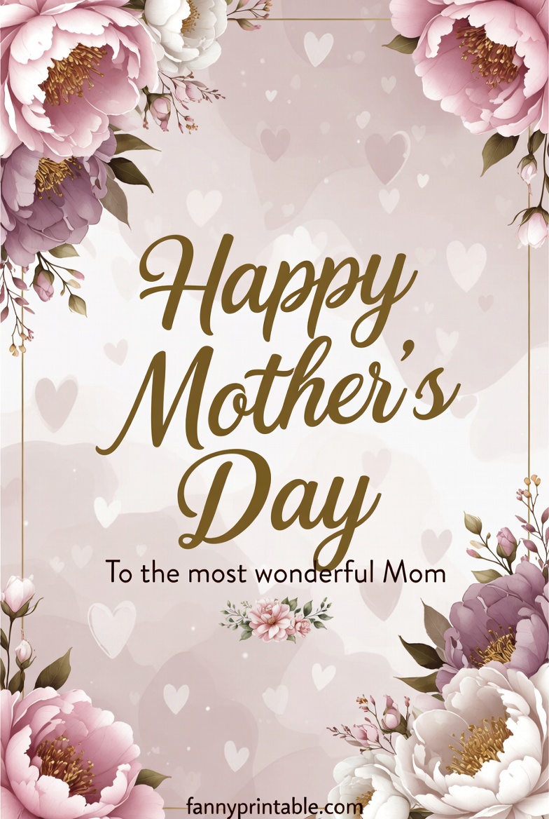 Happy Mother's Day Card - Fanny Printable (1)