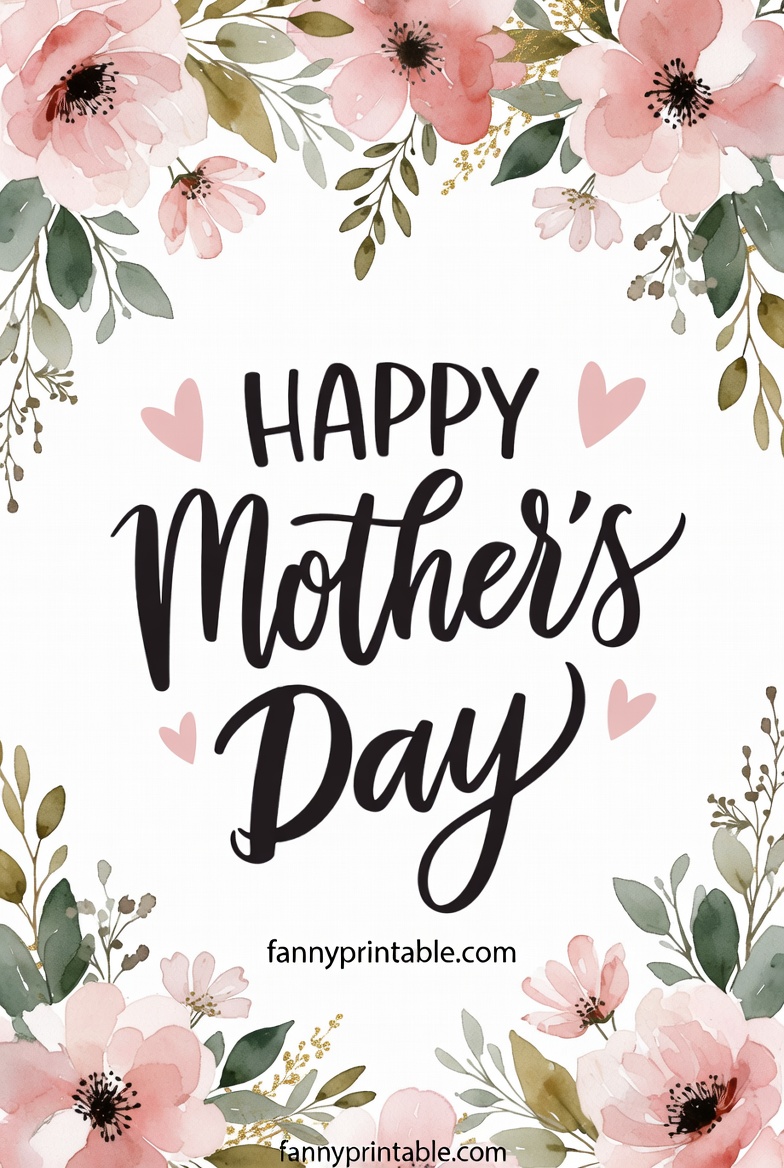 Happy Mother's Day Card Printable - Fanny Printable (1)