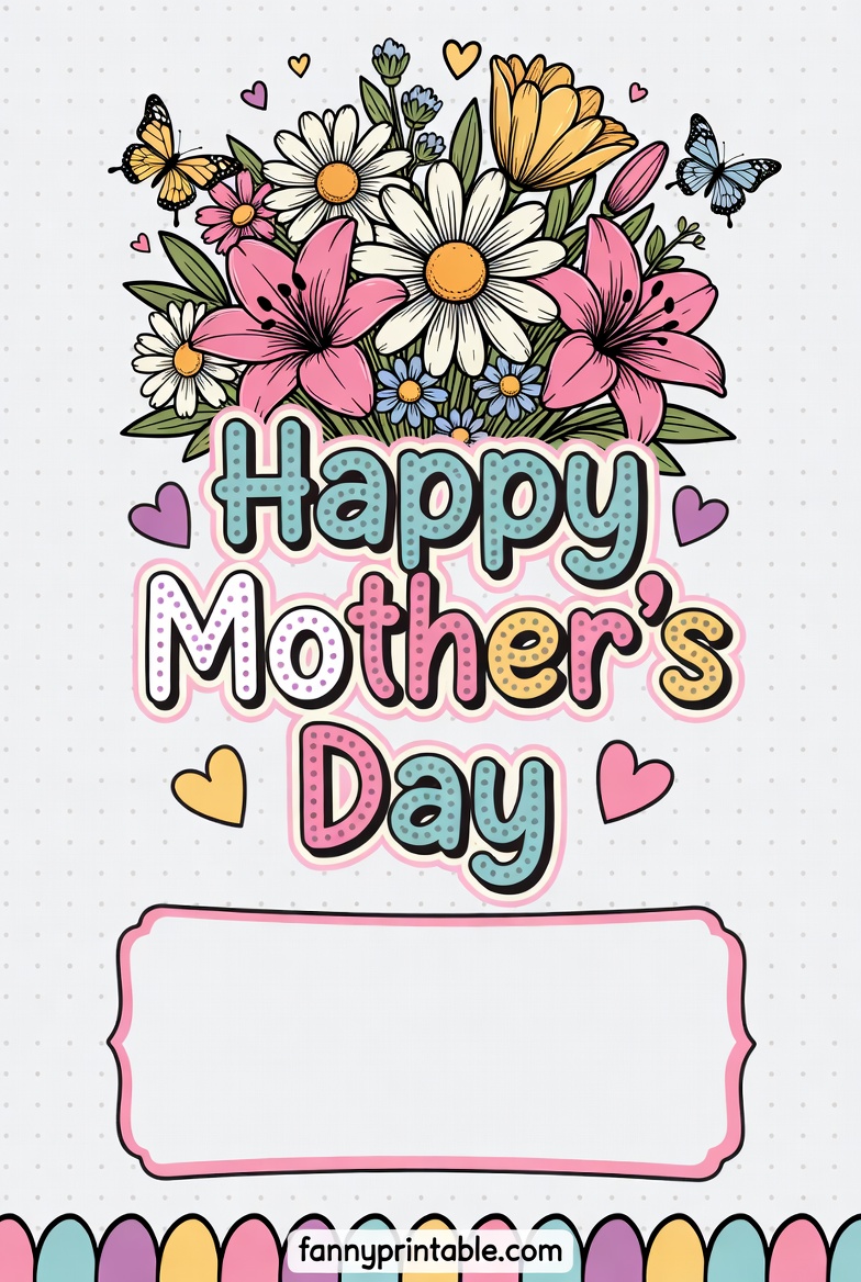 Happy Mother's Day Card Template Printable (1)