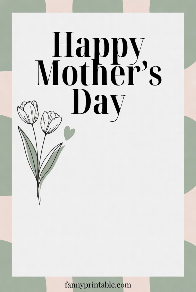 Happy Mother's Day Card Template Printable (2)