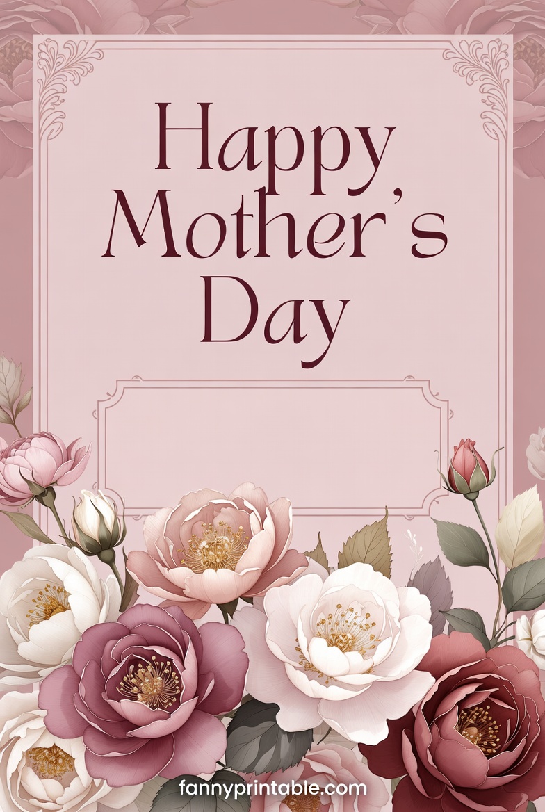 Happy Mother's Day Card Template Printable (3)