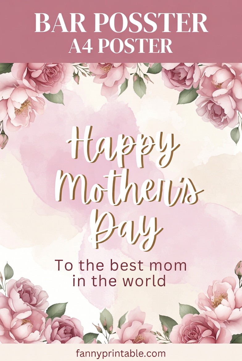 Happy Mothers Day Free Printable 1 Happy Mother's Day Free Printable (1)