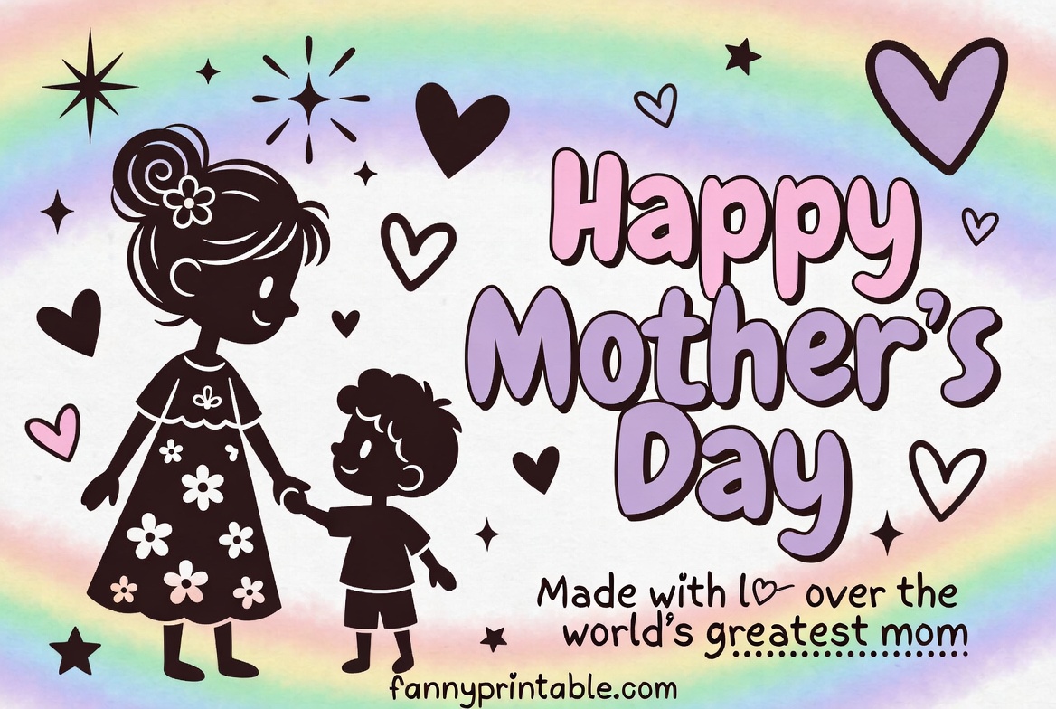Happy Mothers Day Free Printable 2 Happy Mother's Day Free Printable (2)