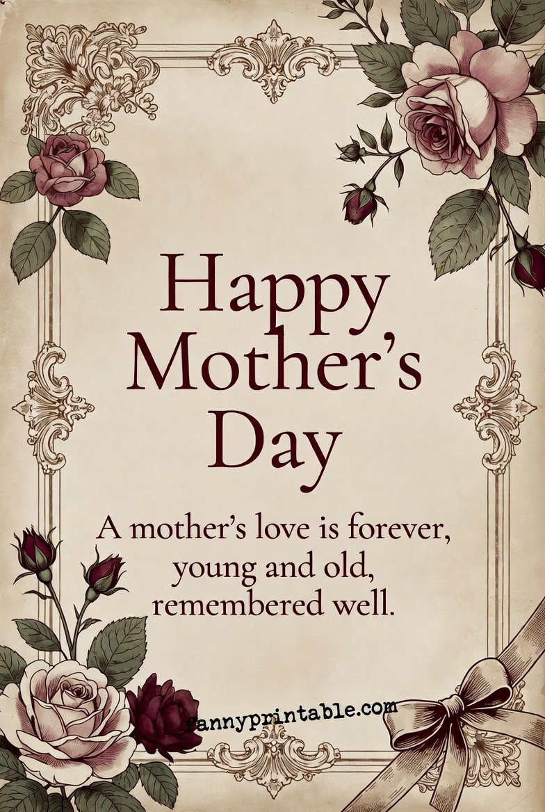 Happy Mother's Day Greeting Card - Fanny Printable (1)