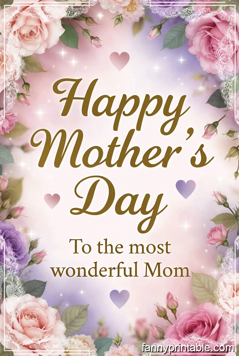 Happy Mother's Day Greeting Card - Fanny Printable (2)