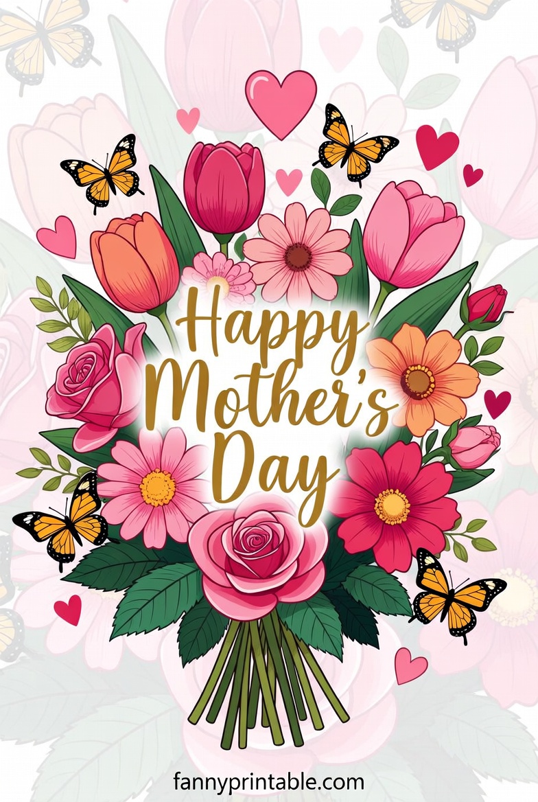 Happy Mother's Day Illustration - Fanny Printable (3)