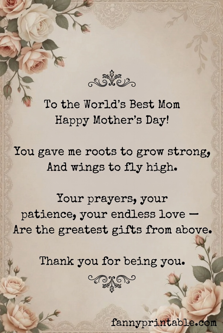 Happy Mother's Day Poem - Fanny Printable (1)