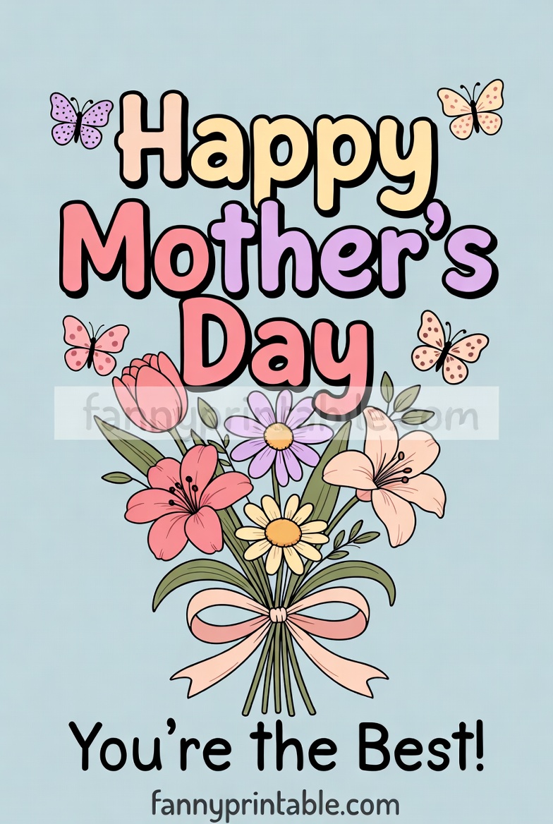 Happy Mother's Day Printable Card (2)