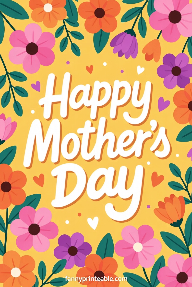 Happy Mother's Day Printable Card (4)