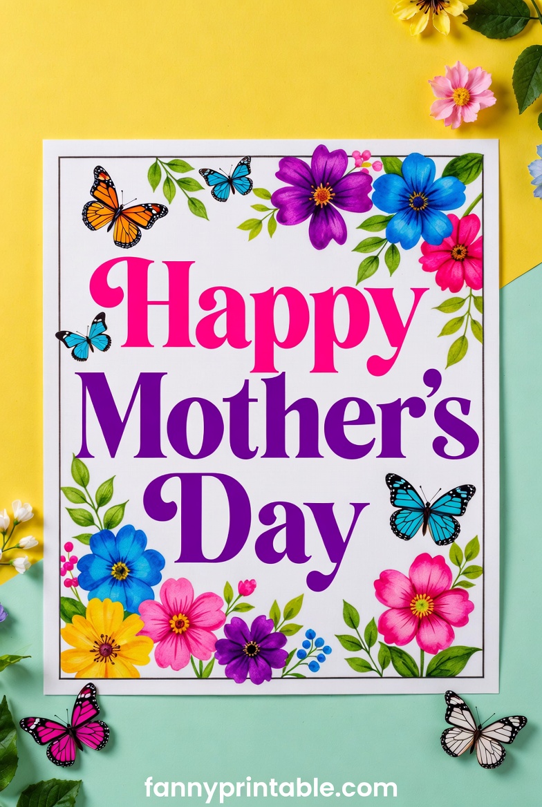 Happy Mother's Day Sign - Fanny Printable (3)