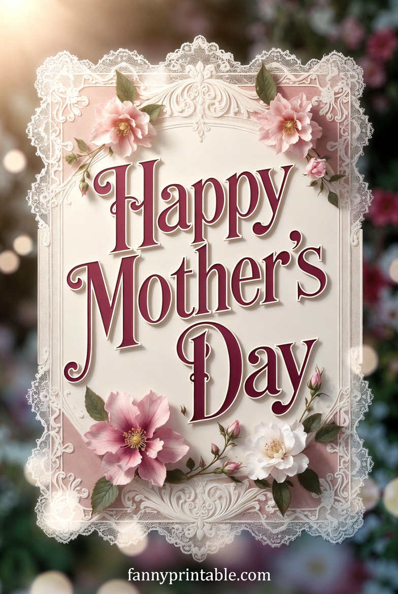 Happy Mother's Day Text - Fanny Printable (1)