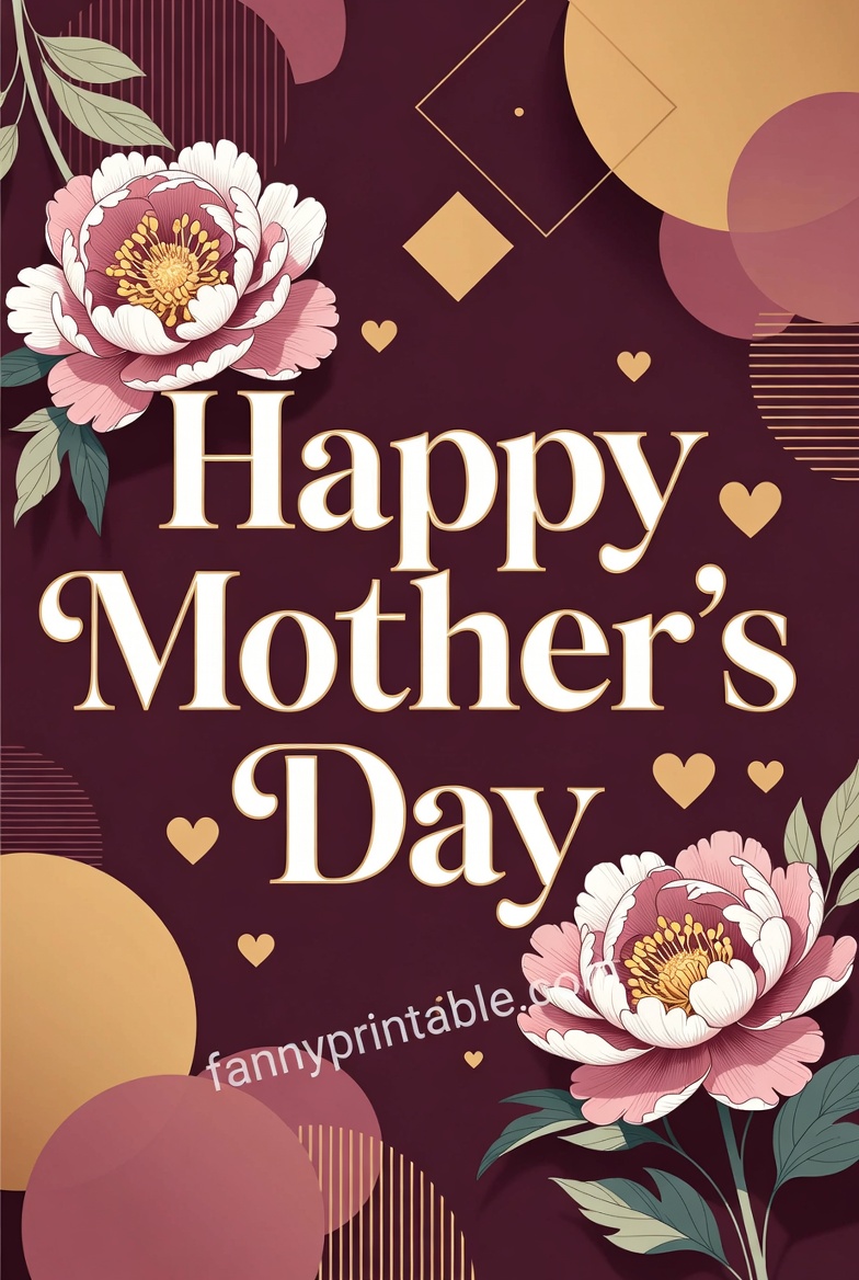 Happy Mother's Day Text - Fanny Printable (3)