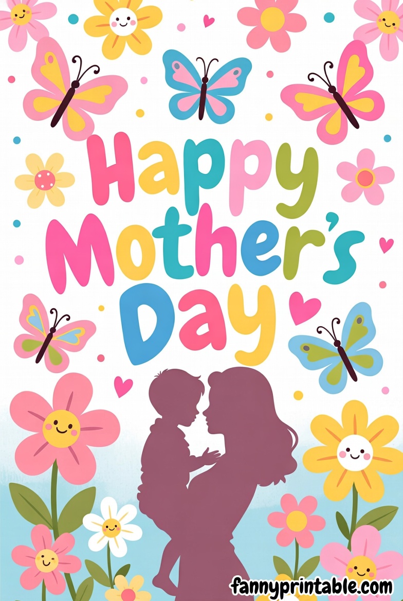 Happy Mother's Day Text - Fanny Printable (4)