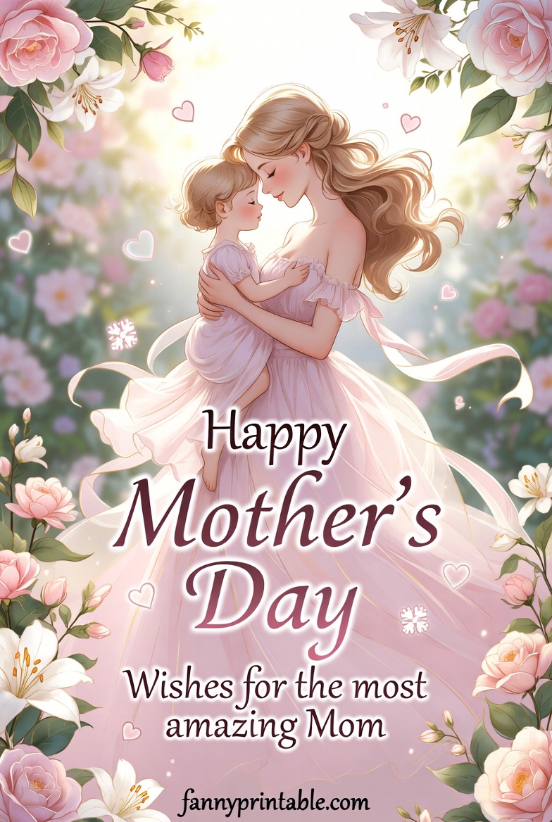 Happy Mother's Day Wishes - Fanny Printable (2)