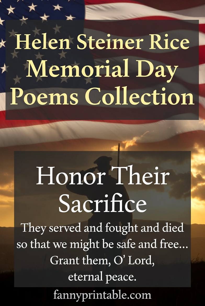 Helen Steiner Rice Memorial Day Poems Collection FannyPrintable (4)