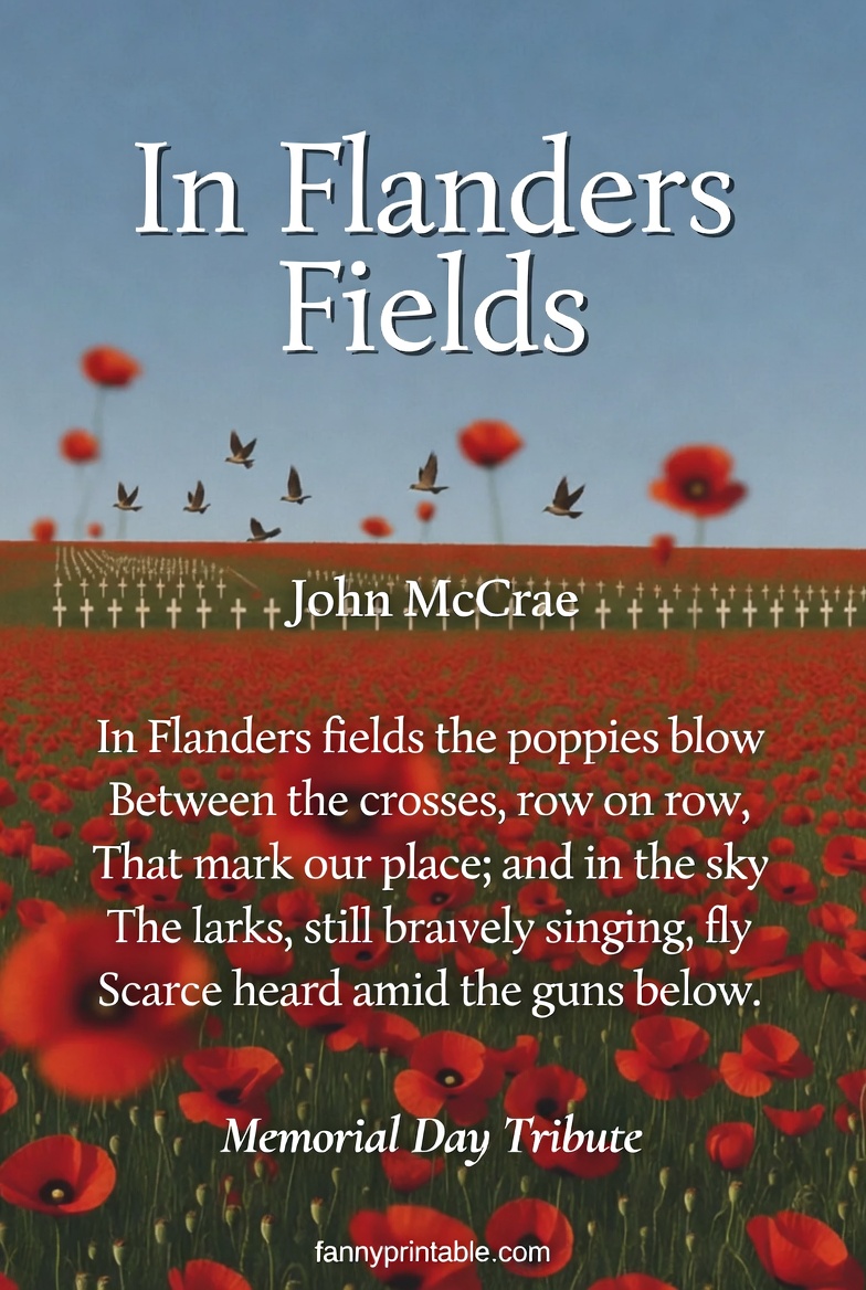In Flanders Field Poem for Memorial Day Tribute FannyPrintable (1)