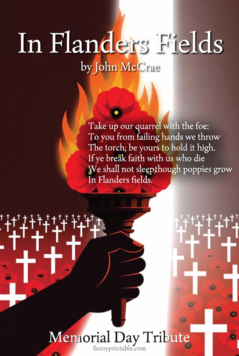 In Flanders Field Poem for Memorial Day Tribute FannyPrintable (2)