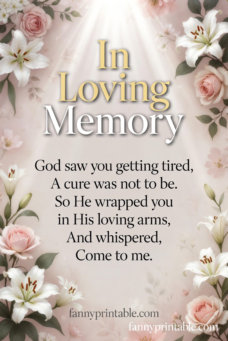 In Loving Memory Memorial Poems for Lost Loved Ones FannyPrintable (1)