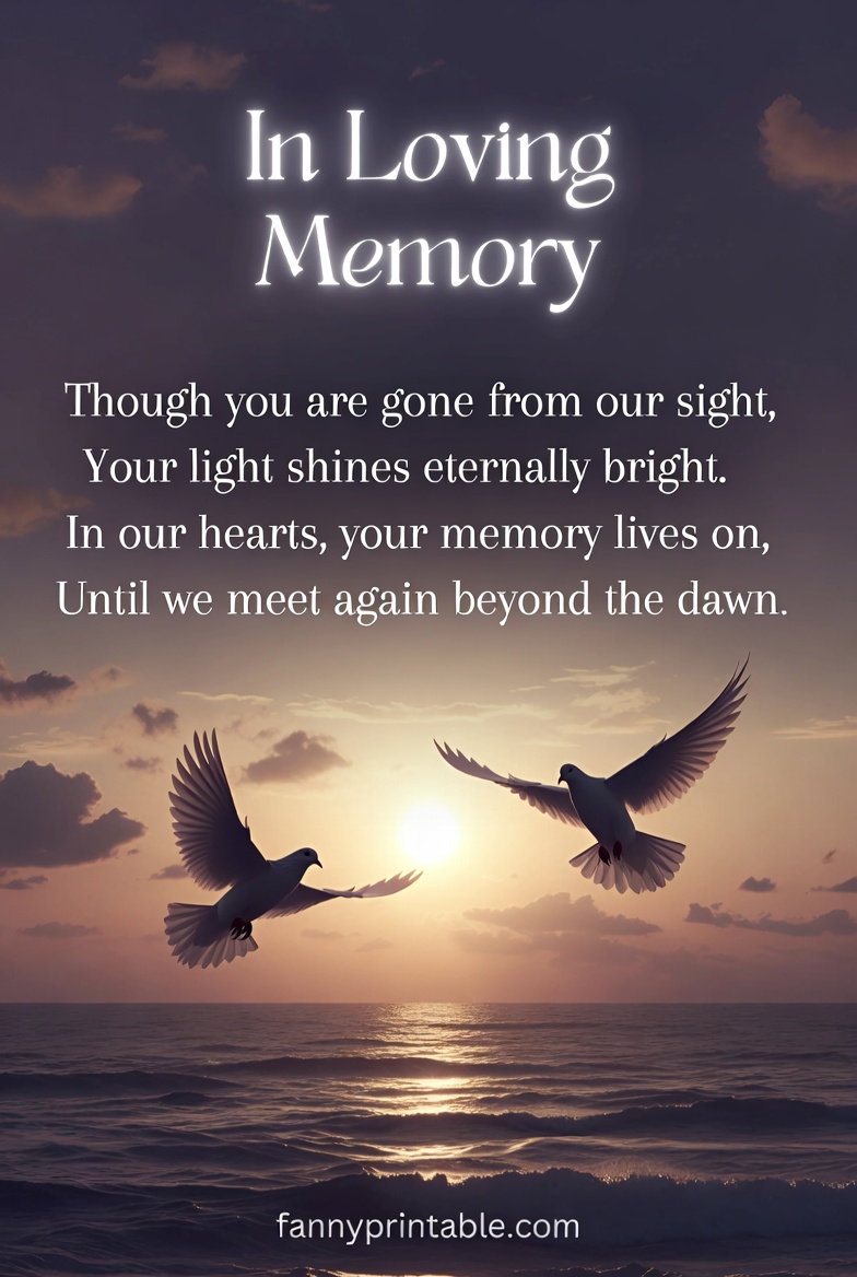 In Loving Memory Memorial Poems for Lost Loved Ones FannyPrintable (2)