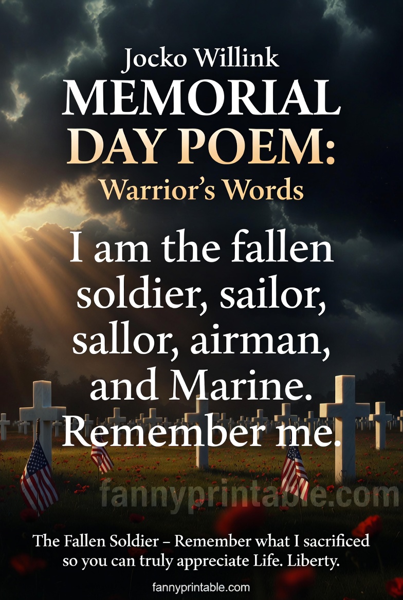 Jocko Willink Memorial Day Poem Warrior's Words FannyPrintable (4)