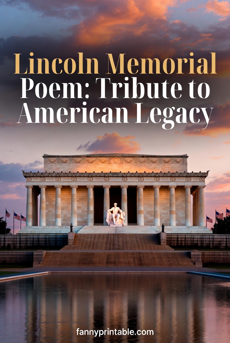 Lincoln Memorial Poem Tribute to American Legacy FannyPrintable (1)