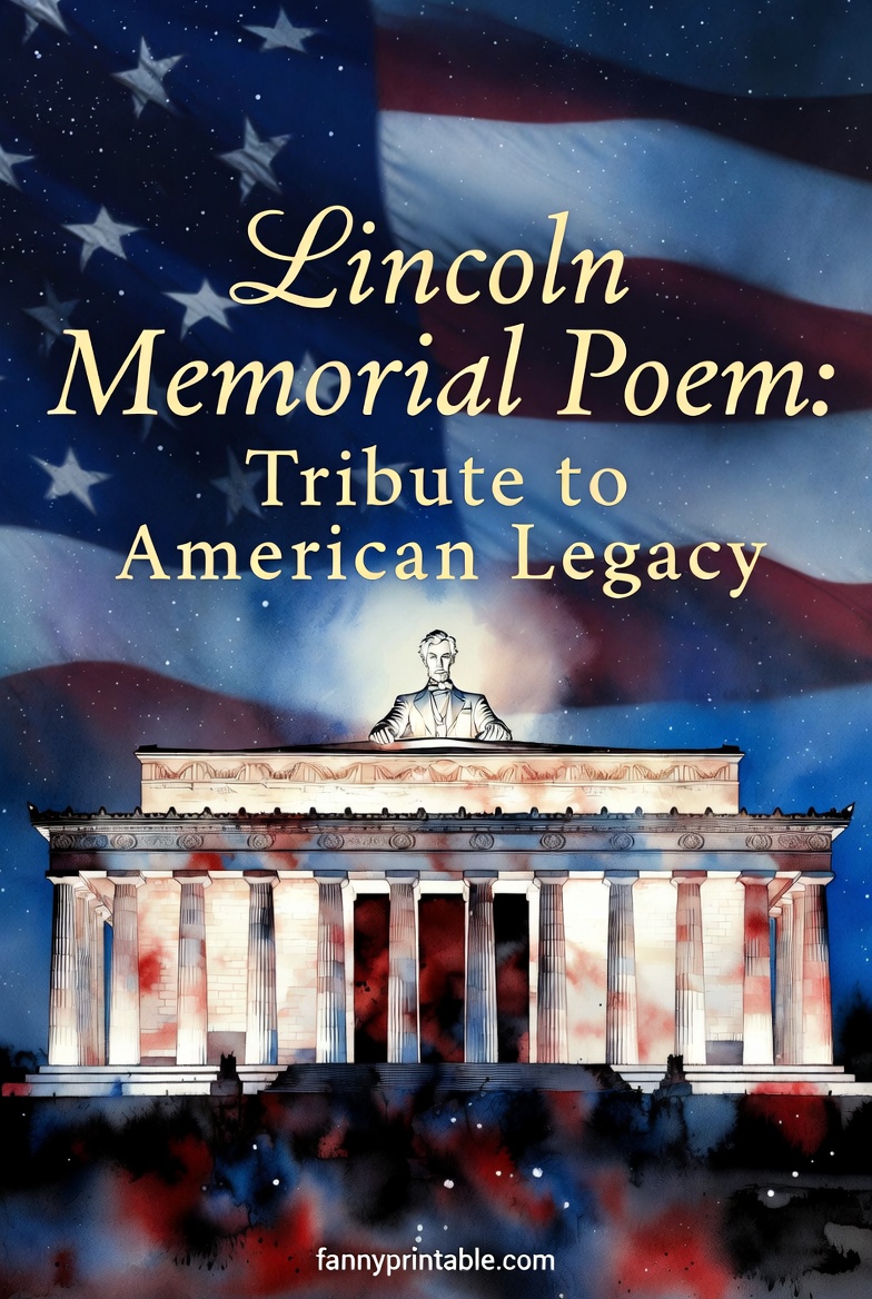 Lincoln Memorial Poem Tribute to American Legacy FannyPrintable (2)