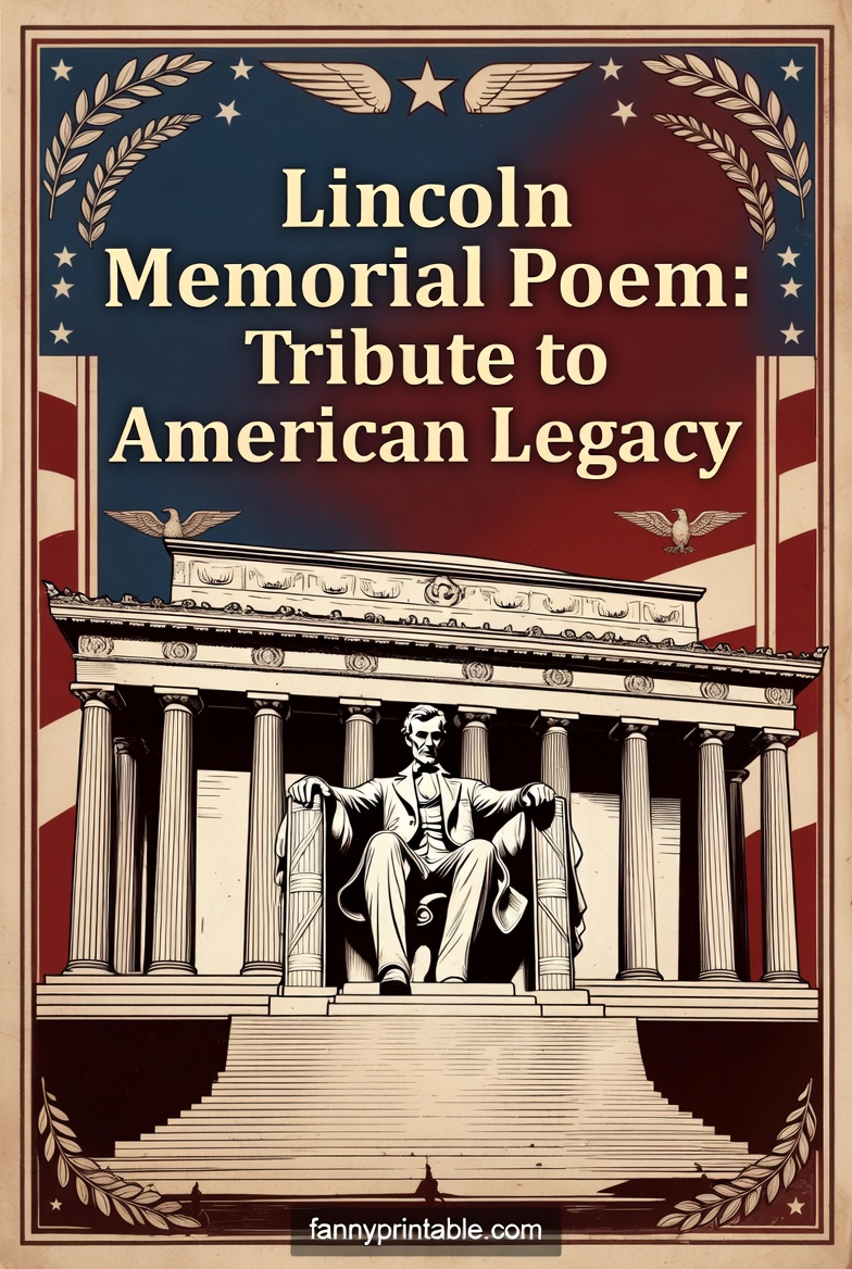 Lincoln Memorial Poem Tribute to American Legacy FannyPrintable (3)